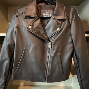 NWT Levi's Women's Dark Leather Moto Jacket